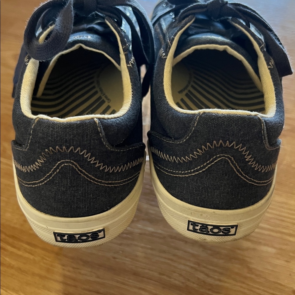 Taos Women’s Plim Soul Blue Wash Canvas Sneakers Size 9W - Picture 7 of 14